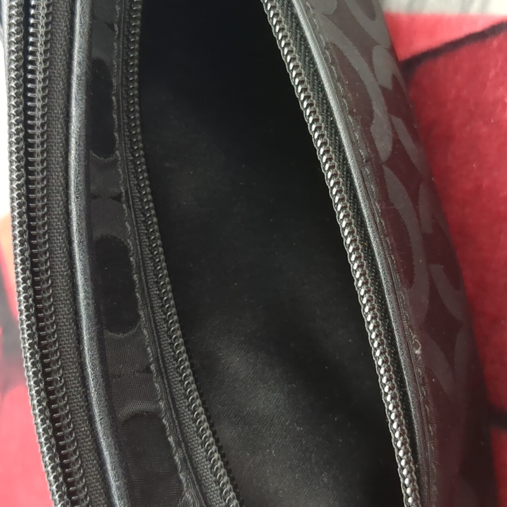 Coach Nylon With Leather Trim Wristlet - Picture 9 of 9